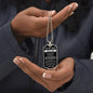 My Son "Never Forget" Dog Tag - Military Ball Chain From Mom