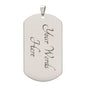 My Son "Never Forget" Dog Tag - Military Ball Chain From Mom