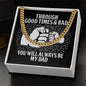 Dad -Be My Dad - Cuban Link Chain