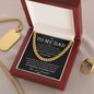 Dad - My Guiding Light - Cuban Link Chain From Daughter