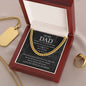 Dad - The Best Father - Cuban Link Chain
