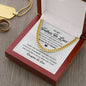 Father In Law - Thank You - Cuban Link Chain From Daughter In Law