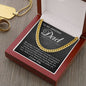 Dad - My Number One - Cuban Link Chain