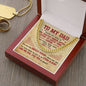 Dad - Bravest Person - Cuban Link Chain