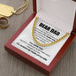 Dad - The Best Man - Cuban Link Chain From Little Girl