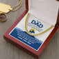 Dad - My Hero - Cuban Link Chain From Son