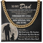 World's Best Dad - Cuban Link Chain From Daughter