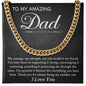 Dad - My Number One - Cuban Link Chain
