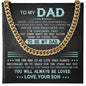 Dad - The One Man - Cuban Link Chain From Son