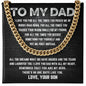 Dad - For All The Times - Cuban Link Chain From Son