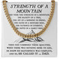 Dad - Strength Of A Mountain - Cuban Link Chain