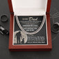 World's Best Dad - Cuban Link Chain From Daughter