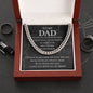 Dad - The Best Father - Cuban Link Chain