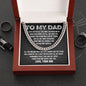 Dad - For All The Times - Cuban Link Chain From Son