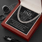 Dad - The Best Father - Cuban Link Chain