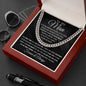 To My Man - So In Love - Cuban Link Chain