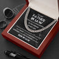 Father In Law - Thank You - Cuban Link Chain From Son In Law