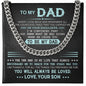 Dad - The One Man - Cuban Link Chain From Son