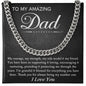 Dad - My Number One - Cuban Link Chain
