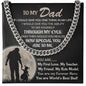 World's Best Dad - Cuban Link Chain From Daughter