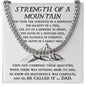 Dad - Strength Of A Mountain - Cuban Link Chain