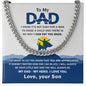 Dad - My Hero - Cuban Link Chain From Son