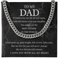 Dad - The Best Father - Cuban Link Chain