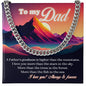 Dad - Father's Goodness - Cuban Link Chain