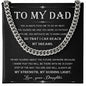 Dad - My Guiding Light - Cuban Link Chain From Daughter