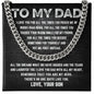 Dad - For All The Times - Cuban Link Chain From Son