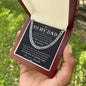 Dad - My Guiding Light - Cuban Link Chain From Daughter