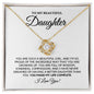 To My Beautiful Daughter - Love Knot Necklace