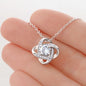 Mom "You Mean More" Knot Necklace Gift From Son