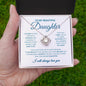 To My Beautiful Daughter - Love Knot Necklace