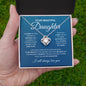 To My Beautiful Daughter - Love Knot Necklace