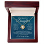 To My Beautiful Daughter - Love Knot Necklace