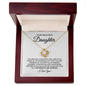 To My Beautiful Daughter - Love Knot Necklace
