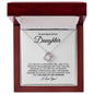 To My Beautiful Daughter - Love Knot Necklace