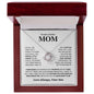 Mom "You Mean More" Knot Necklace Gift From Son