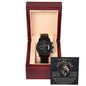 Dad - Always Be My King - Black Chronograph Watch