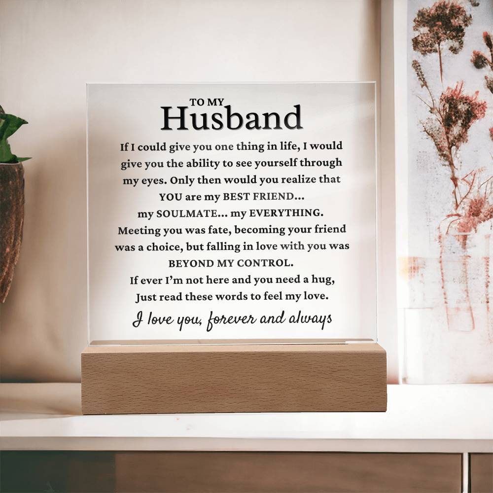 My Husband "My Everything" Acrylic Plaque