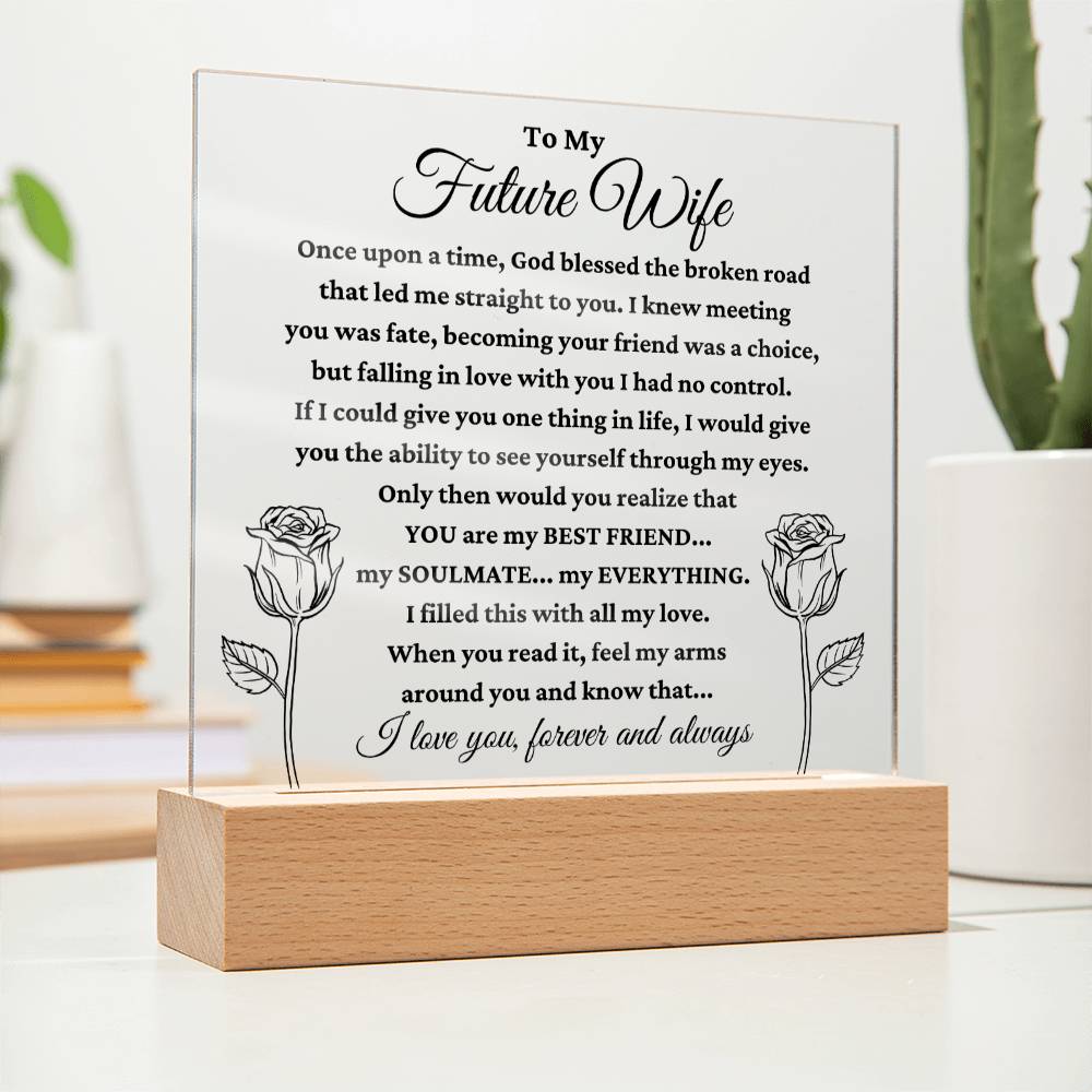 Future Wife "Best Friend" Acrylic Plaque