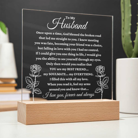 My Husband "My Everything" Acrylic Plaque