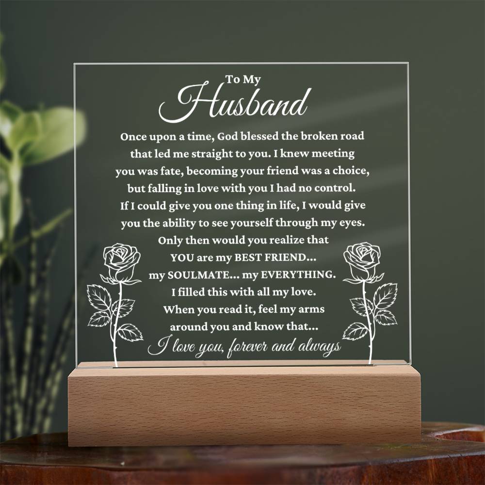 My Husband "My Everything" Acrylic Plaque