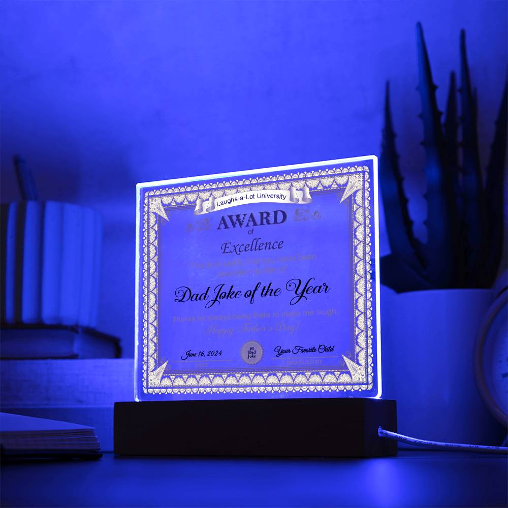Dad - Award of Excellence - Acrylic Square