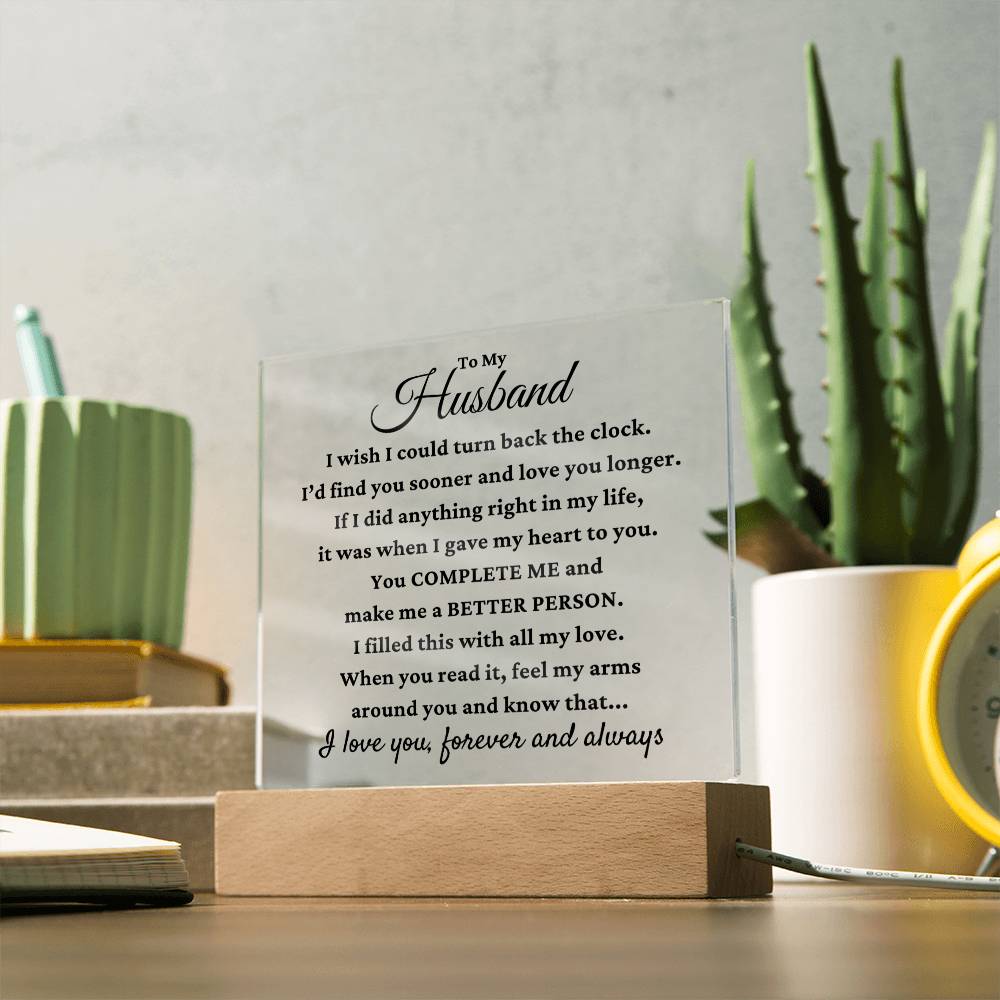 My Husband "My Everything" Acrylic Plaque