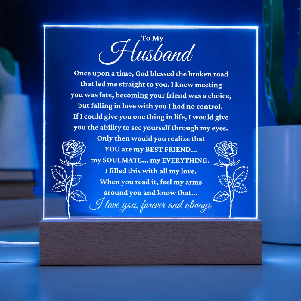 My Husband "My Everything" Acrylic Plaque