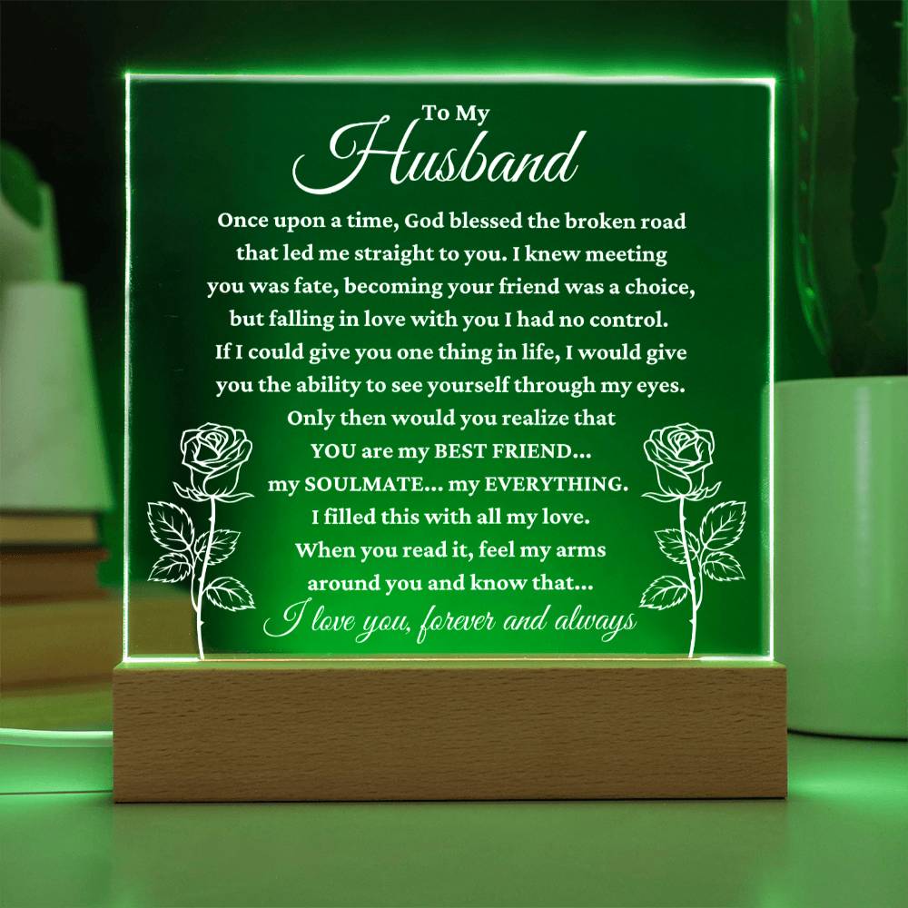 My Husband "My Everything" Acrylic Plaque