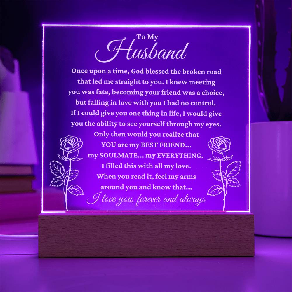 My Husband "My Everything" Acrylic Plaque