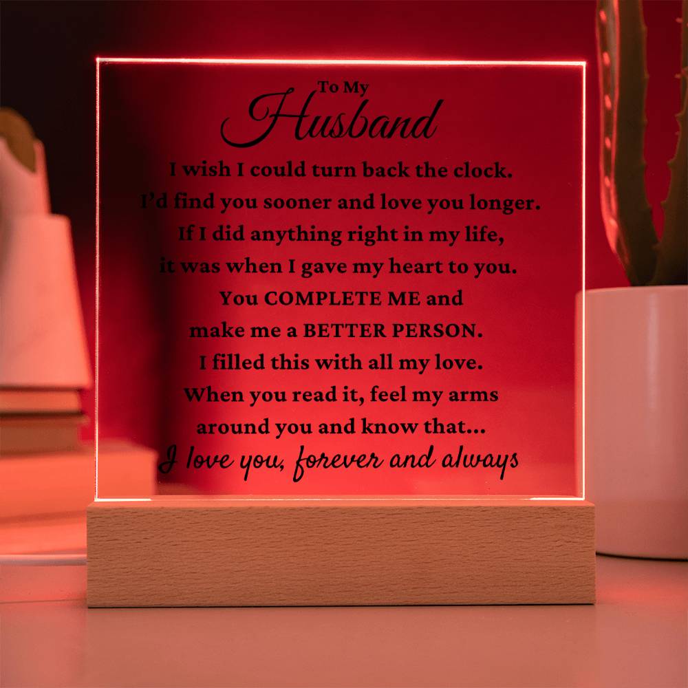 My Husband "My Everything" Acrylic Plaque